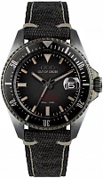 OUT OF ORDER Automatico Quaranta Black Canvas Strap OOO.001-21.NE.CA