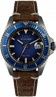 OUT OF ORDER Automatico Quaranta Blue Canvas Strap OOO.001-21.BL.CA