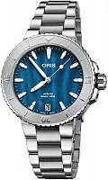 Oris Aquis Lady Date Relief Blue Mother of Pearl 01 733 7770 4155-07 8 18 05P