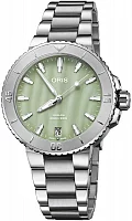 Oris Aquis Lady Date Relief Green Mother of Pearl 01 733 7770 4157-07 8 18 05P