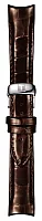 Paski i części Pasek Skórzany Tissot Antracytowy 18mm z Zapięciem Motylkowym Couturier Lady T600038037