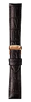 Paski i części Pasek Skóra Tissot Brązowy 21mm z Zapięciem Motylkowym Everytime Small T600040250