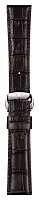 Paski i części Pasek Skórzany Tissot Brązowy 21mm z Zapięciem Motylkowym Bridgeport T600037529