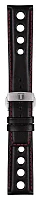 Paski i części Pasek Skórzany Tissot Czarny 20mm z Zapięciem Motylkowym PRR 516 T600037461