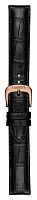 Paski i części Pasek Skórzany Tissot Czarny 19mm Carson T600033647