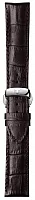 Paski i części Pasek Skórzany Tissot Brązowy 20mm z Zapięciem Motylkowym Bridgeport T600035944