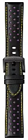 Paski i części Pasek Skórzany Tissot Czarny 22mm Chrono XL Los Angeles Lakers T600041556