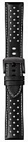 Paski i części Pasek Skórzany Tissot Czarno-Szary 22mm Chrono XL San Antonio Spurs T600041559