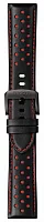 Paski i części Pasek Skórzany Tissot Czarno-Czerwony 22mm Chrono XL Chicago Bulls T600041551