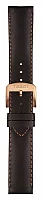 Paski i części Pasek Skórzany Tissot Brązowy 19mm Quickster T600035974