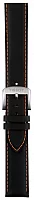 Paski i części Pasek Skórzany Tissot Czarny 19mm Quickster T600035367