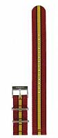 Paski i części Pasek Materiałowy Tissot NATO Czerwono-Żółty 19mm Quickster Miami Heat T604038539