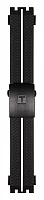 Paski i części Pasek Gumowy Tissot Czarno-Biały 21mm z Zapięciem Motylkowym T-Race T603040179