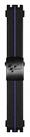 Paski i części Pasek Gumowy Tissot Czarno-Niebieski 21mm z Zapięciem Motylkowym T-Race T603040208