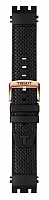 Paski i części Pasek Gumowy Tissot Czarny 22mm T-Race Quartz Chrono T603041970