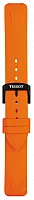 Paski i części Pasek Gumowy Tissot Pomarańczowy 19mm T-Race Touch T603035437