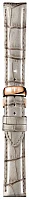 Paski i części Pasek Skórzany Tissot Szary 16mm z Zapięciem Motylkowym Lady Tradition T604036020