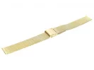 Paski i części Bransoleta Mesh 16mm Żółte Złoto BRANS-MESH-YG-16-1
