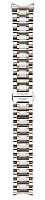 Paski i części Bransoleta Stalowa Longines 21mm Bicolor Różowe Złoto Master Collection L600142633