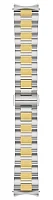 Paski i części Bransoleta Stalowa Tissot 18mm Bicolor Żółte Złoto PRC 100 Lady Solar T605052023