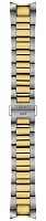 Paski i części Bransoleta Stalowa Tissot 20mm Bicolor Żółte Złoto PR 100 T605049117