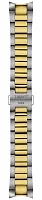 Paski i części Bransoleta Stalowa Tissot 20mm Bicolor Żółte Złoto PR 100 T605049117