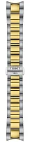 Paski i części Bransoleta Stalowa Tissot 20mm Bicolor Żółte Złoto PR 100 T605049798