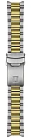 Paski i części Bransoleta Stalowa Tissot 20mm Bicolor Żółte Złoto PR 516 T605048997