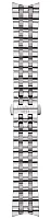 Paski i części Bransoleta Stalowa Tissot 20mm Carson T605043649