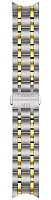 Paski i części Bransoleta Stalowa Tissot 22mm Couturier 39 Bicolor Żółte Złoto T605028316