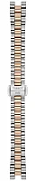 Paski i części Bransoleta Stalowa Tissot 4,95mm Bicolor Różowe Złoto Desir T605050201
