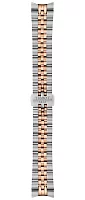 Paski i części Bransoleta Stalowa Tissot Bicolor Różowe Złoto 16mm Ballade Lady T605050371