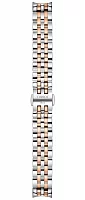 Paski i części Bransoleta Stalowa Tissot Bicolor Różowe Złoto 19mm Le Locle Lady T605043192