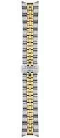 Paski i części Bransoleta Stalowa Tissot Bicolor Żółte Złoto 20mm Ballade T605050366