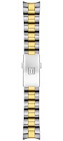 Paski i części Bransoleta Stalowa Tissot Bicolor Żółte Złoto 18mm PR 100 T605044805