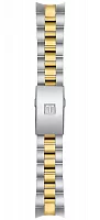Paski i części Bransoleta Stalowa Tissot Bicolor Żółte Złoto 18mm PR 100 Lady T605043792