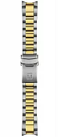 Paski i części Bransoleta Stalowa Tissot Bicolor Żółte Złoto 20mm Seastar T605049461