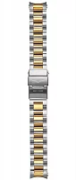 Paski i części Bransoleta Stalowa Longines Bicolor Żółte Złoto 21mm HydroConquest 41 L600146312