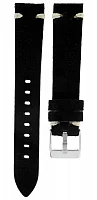 Paski i części Pasek Skórzany Nubuck Czarny 18mm PASEK-P071-18-CZARNY