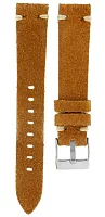 Paski i części Pasek Skórzany Nubuck Jasnobrązowy 18mm PASEK-P074-18-JBRAZOWY