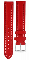 Paski i części Pasek Skórzany Czerwony 18mm PASEK-P057-18-CZERWONY