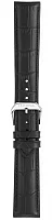 Paski i części Pasek Skórzany Certina Czarny 20mm DS Caimano C600021033