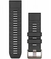 Paski i części Pasek Garmin QuickFit 26mm Fenix, Epix, Quatix 51mm Grafitowy Gumowy 010-13393-07