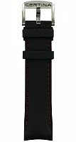 Paski i części Pasek Gumowy Certina Czarny 22mm DS-2 Chrono C603019285