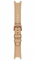Paski i części Pasek Gumowy Tissot Beżowy 11mm T-Race Quartz Chronograph T603050894