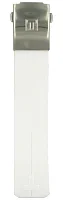 Paski i części Pasek Gumowy Tissot Biały 21mm T-Touch II Lady z Zapięciem Motylkowym T603032082