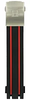 Paski i części Pasek Gumowy Tissot Czarno-Czerwony 21mm T-Race z Zapięciem Motylkowym T603036566