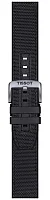 Paski i części Pasek Gumowy Tissot Czarny 22mm Supersport T604047163