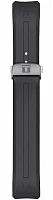Paski i części Pasek Gumowy Tissot Czarny 23mm T-Touch Connect Solar z Zapięciem Motylkowym T603046207