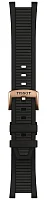 Paski i części Pasek Gumowy Tissot Czarny T-Race T603049672